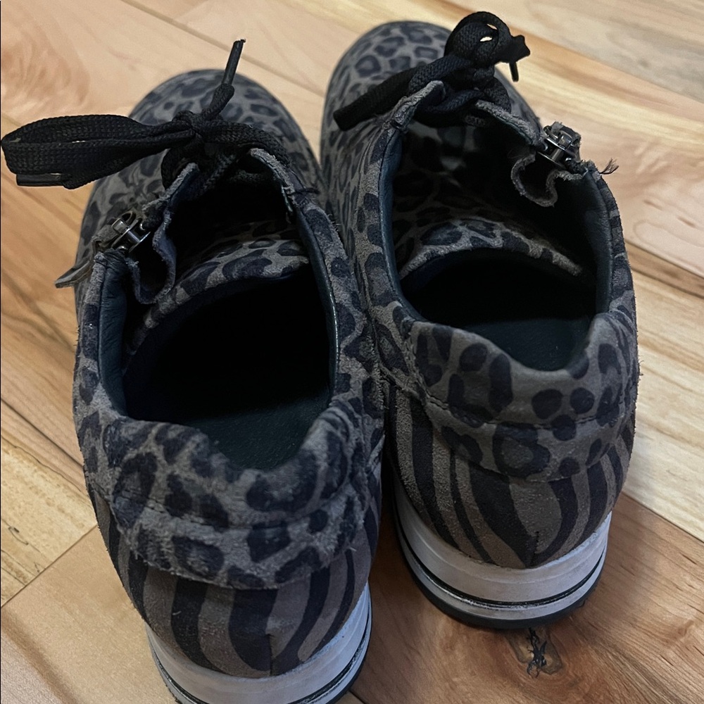 Manfield Suede Leopard Print Sneakers - Picture 15 of 16